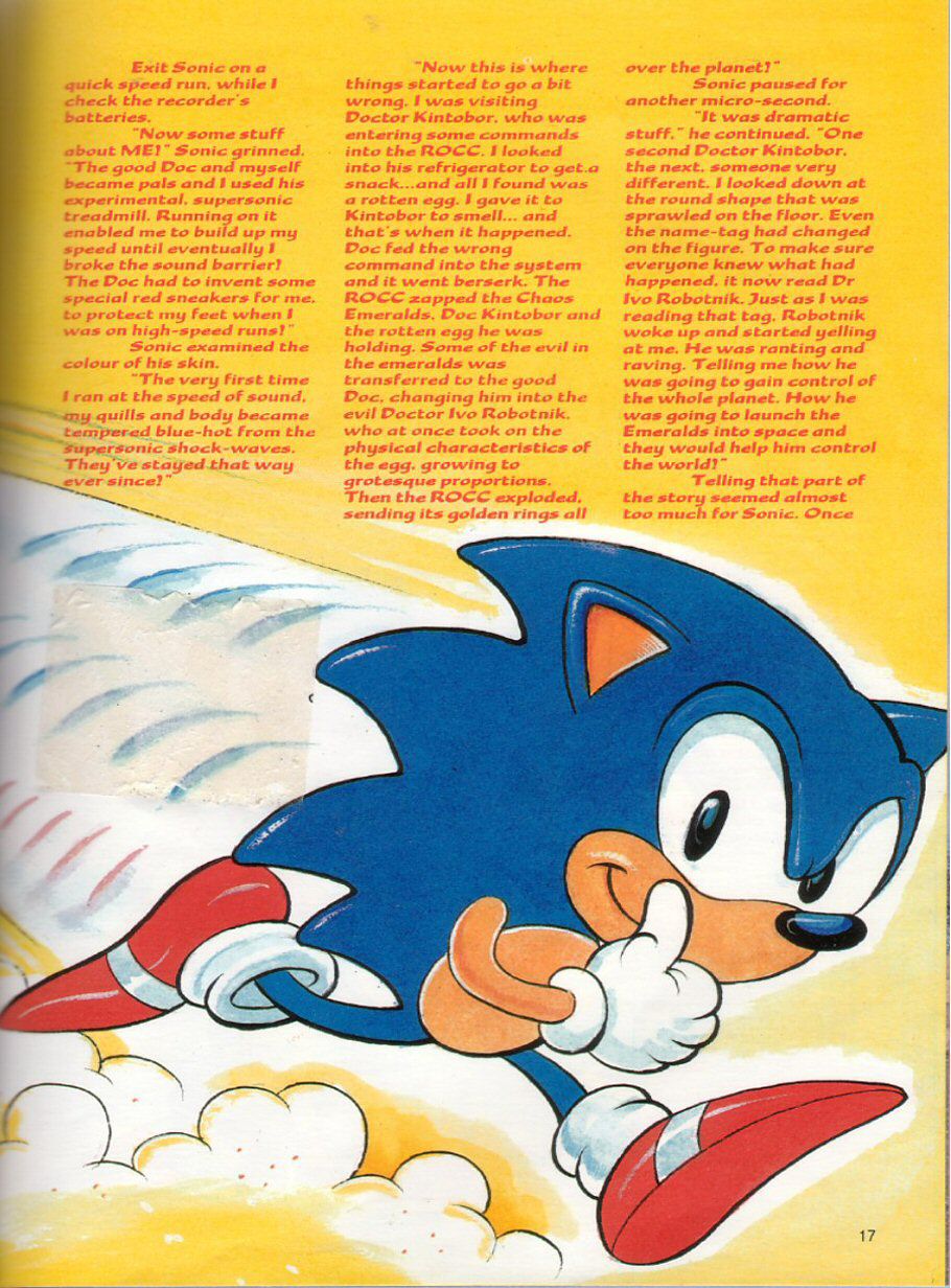 Sonic the Hedgehog Yearbook 1991 Page 16